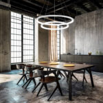 KRIZIA Sospensione GEA LUCE Alluminio Acrilico LED 3000K D. 58 a 2 Anelli - immagine 5