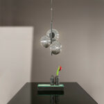 RIPPLE Sospensione 3 sfere Led(E27) 32.5 cm in Vetro in due colorazioni