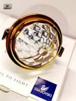 Vega faretto da incasso in cristallo Swarovski montatura dorata