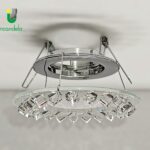 Alba faretto da incasso in cristallo Swarovski montatura cromo