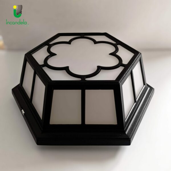 Art. 23321 Lampada da parete/soffitto di Ismos nero policarbonato  IP44