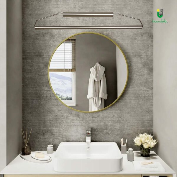 2526 Applique da parete in ottone nickel satinato di OMA