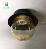 10301 Plafoniera ambra di Ismos da esterno IP44