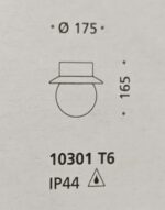 10301 Plafoniera ambra di Ismos da esterno IP44 - immagine 2