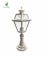 12553 lanterna di Ismos da pilastro Bianco 1 luce x E27