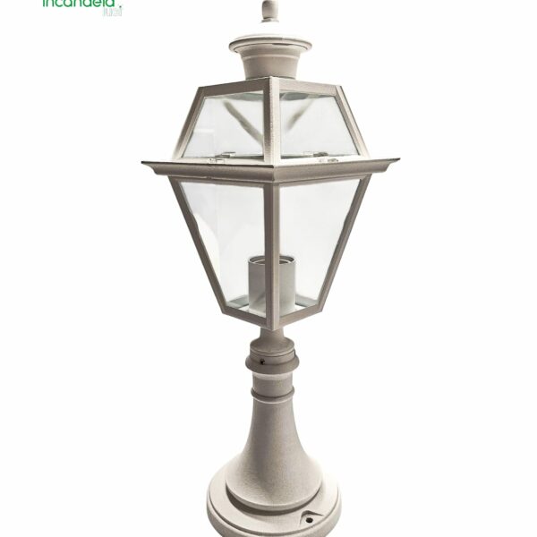 12553 lanterna di Ismos da pilastro Bianco 1 luce x E27