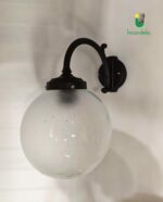 14085 Applique da esterno in vetro di Ismos 1 luce x E27 nero - immagine 5