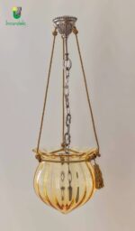 Eloisa sospensione di La Murrina vetro ambra montatura nikel 1 luce E.27