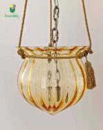 Eloisa sospensione di La Murrina vetro ambra montatura nikel 1 luce E.27 - immagine 2