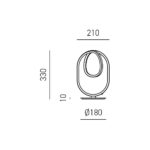 DIVA Lampada da Tavolo GEA LUCE – Alluminio LED 3000K disponibile in tre colori - immagine 2