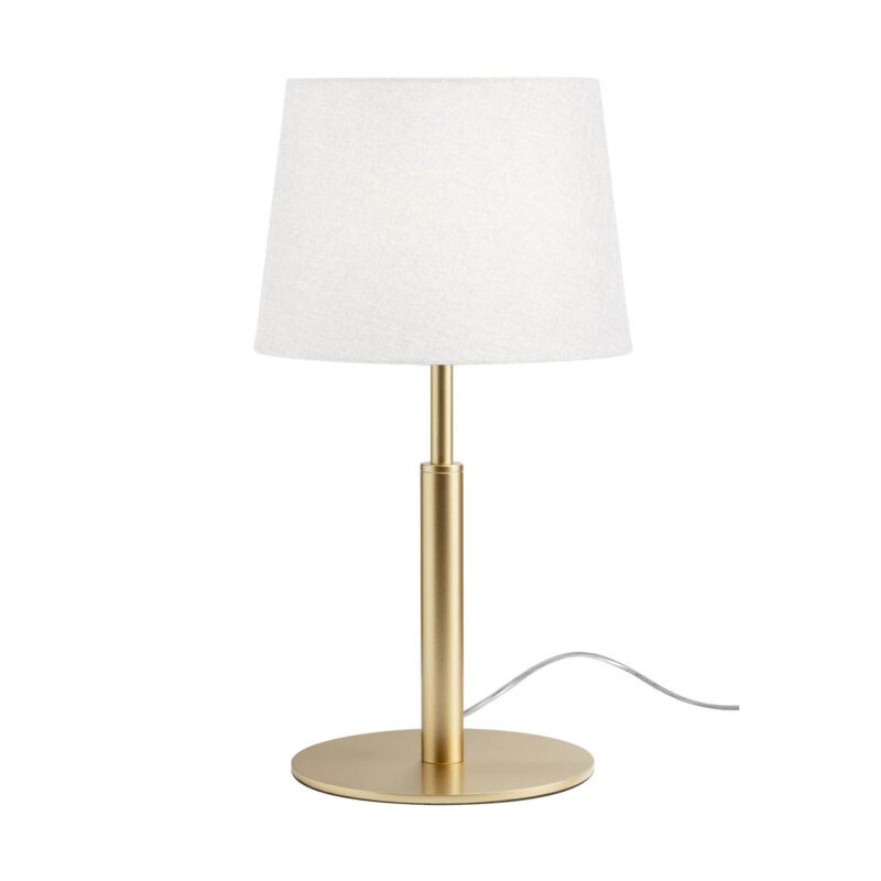 nemia-lampada-da-tavolo-struttura-in-metallo-e-paralume-in-tessuto-15w-e27-6 NEMIA LAMPADA DA TAVOLO DI REDO GROUP - ORO OPACO - immagine 1