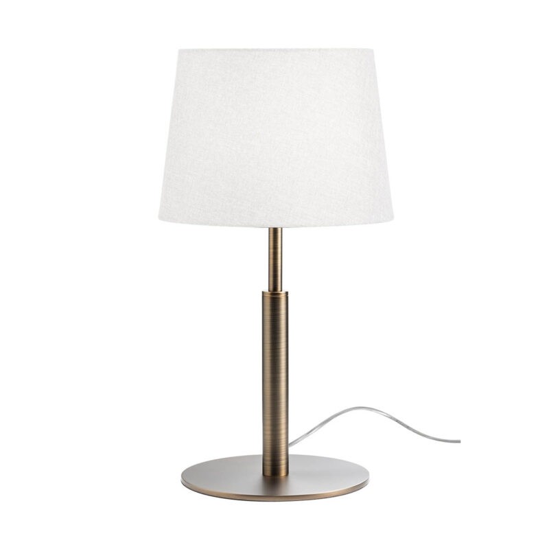 nemia-lampada-da-tavolo-struttura-in-metallo-e-paralume-in-tessuto-15w-e27-7 NEMIA LAMPADA DA TAVOLO DI REDO GROUP - BRONZO - immagine 1
