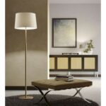 Nemia piantana struttura in metallo nero e paralume in tessuto LED 15W E27 - immagine 4