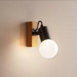 TAFFI applique metallo e legno LED
