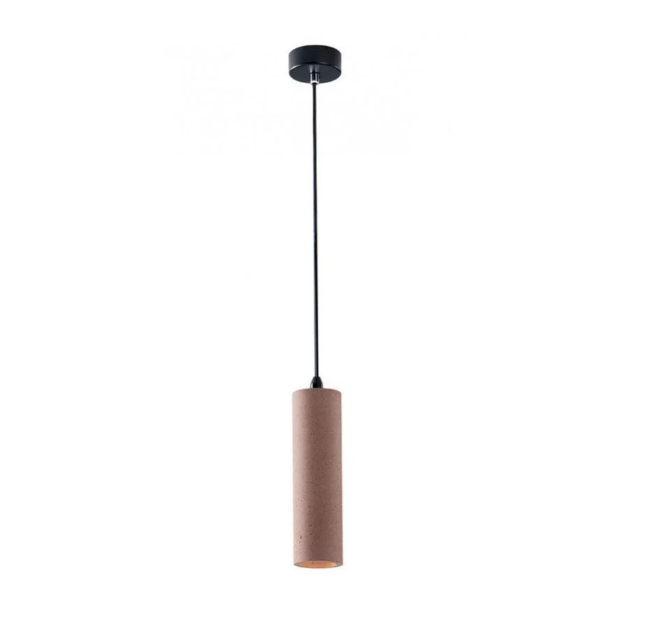 0059620_sospensione-industriale-isola-cucina-cilindro-cemento-mattone-gu10 KRUK Sospensione Cilindrica Led(GU10) In Cemento disponibile in due colori - immagine 1