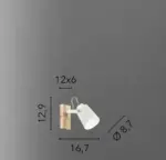 EDA Applique Led (E14) In Metallo - immagine 2