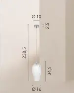 Majesty Sospensione Pendente ø16 cm colore trasparente - immagine 3