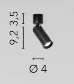 PLAUTO 1 Lampada da parete Led(GU10 mini) in Metallo disponibile in due colori - immagine 2