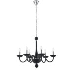 ALFIERE Lqampadario moderno 6 Luci Led (E14) 74 cm In Vetro disponibile in due colori - immagine 4
