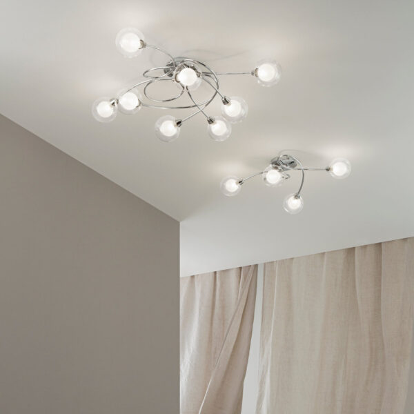 BLOG Applique 8 Luci Led(G9) ø 66 cm In Acciaio