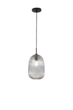 DUKE sospensione a Led(E27) In Vetro disponibile in due colori: Ambra e Grigio - immagine 2