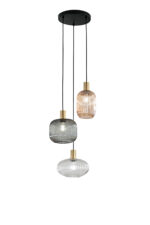 EGADI  Sospensione 3 luci di FanEurope E27 in Vetro - immagine 2