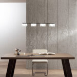 EMILY Lampadario a Sospensione 4 luci 200 cm In Vetro