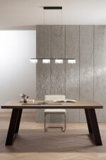 EMILY Lampadario a Sospensione 4 luci 200 cm In Vetro