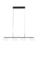 EMILY Lampadario a Sospensione 4 luci 200 cm In Vetro - immagine 2