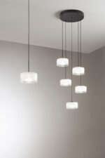 EMILY Lampadari 1 Luce 200 cm in Vetro - immagine 3