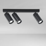 PLAUTO Plafoniera 2 Portalampada Led(GU10 mini) 23.5 cm in Metallo disponibile in due colori