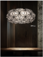 C'EST LA VIE Sospensione di Slamp nera 70 cm LED 4 x E27