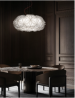 C'EST LA VIE Sospensione di Slamp bianca 70 cm LED 4 x 12W E27