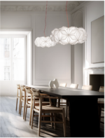 C'EST LA VIE Sospensione di Slamp bianca 70 cm LED 4 x 12W E27 - immagine 6