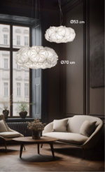 C'EST LA VIE Sospensione di Slamp nera 53 cm LED 2 x 12W E27 - immagine 4