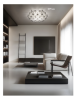 C’EST LA VIE Plafoniera soffitto/parete  di Slamp disponibile in due colori e tre misure - immagine 6