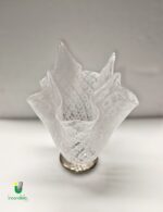 Macramè di La Murrina lampada da tavolo vetro Murano bianco, base nickel  1 luce E.14 - immagine 3