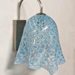 Macramè di La Murrina lampada da parete vetro Murano azzurro 1 luce E.14