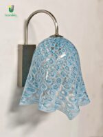 Macramè di La Murrina lampada da parete vetro Murano azzurro 1 luce E.14