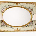 640 Specchio con luce di Baga 2 luci E14 con paralume