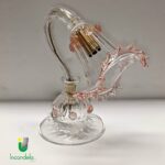 Vivaldi P1 Lusso Lume di La Murrina in cristallo dec. rosa 1 luce E.14