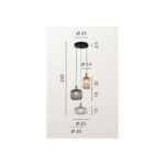 EGADI  Sospensione 3 luci di FanEurope E27 in Vetro - immagine 5