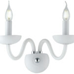ALFIERE Applique 2 Luci Led (E14) 37 cm In Vetro disponibile in due colori
