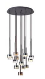 MANTRA TONIC SOSPENSIONE 14 LUCI CON BASE TONDA – GX53 - immagine 6