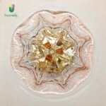 Violetta Plafoniera di La Murrina ø50 cm decoro rosa-oro - immagine 3