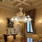 VIVALDI/6 Lampadario di La Murrina in cristallo oro