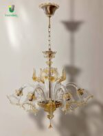 VIVALDI/6 Lampadario di La Murrina in cristallo oro - immagine 3