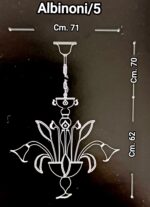 ALBINONI S5 Luci Lampadario di La Murrina in cristallo oro - immagine 2