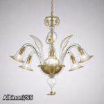 ALBINONI S5 Luci Lampadario di La Murrina in cristallo oro