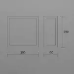 525-526-527 Applique da Esterno ISY LUCE -  disponibile in 3 colori - immagine 2